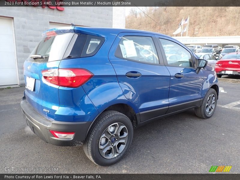 Lightning Blue Metallic / Medium Light Stone 2020 Ford EcoSport S 4WD