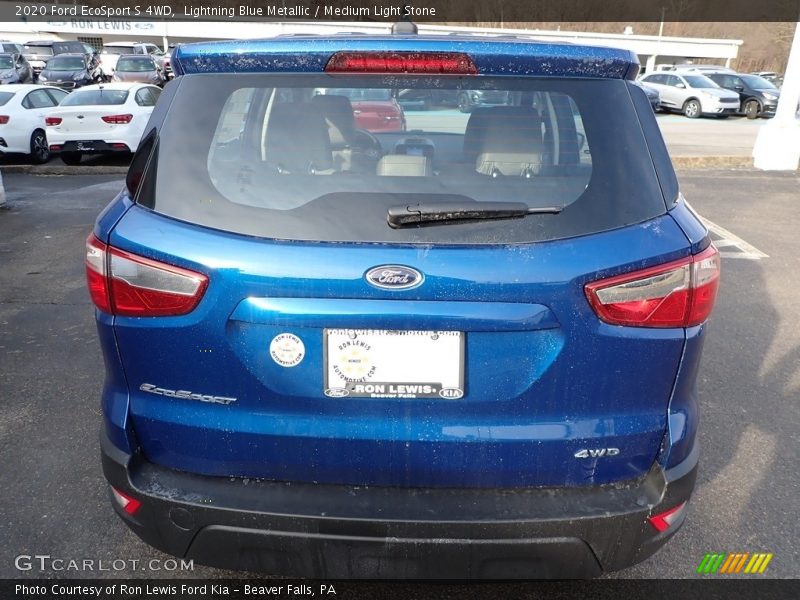 Lightning Blue Metallic / Medium Light Stone 2020 Ford EcoSport S 4WD