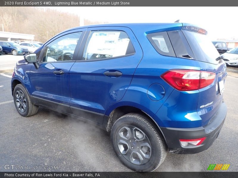 Lightning Blue Metallic / Medium Light Stone 2020 Ford EcoSport S 4WD