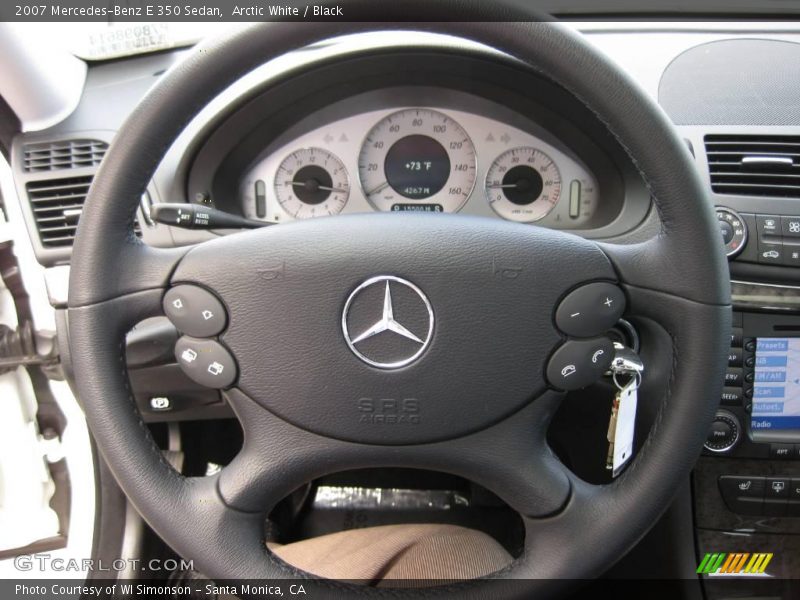 Arctic White / Black 2007 Mercedes-Benz E 350 Sedan