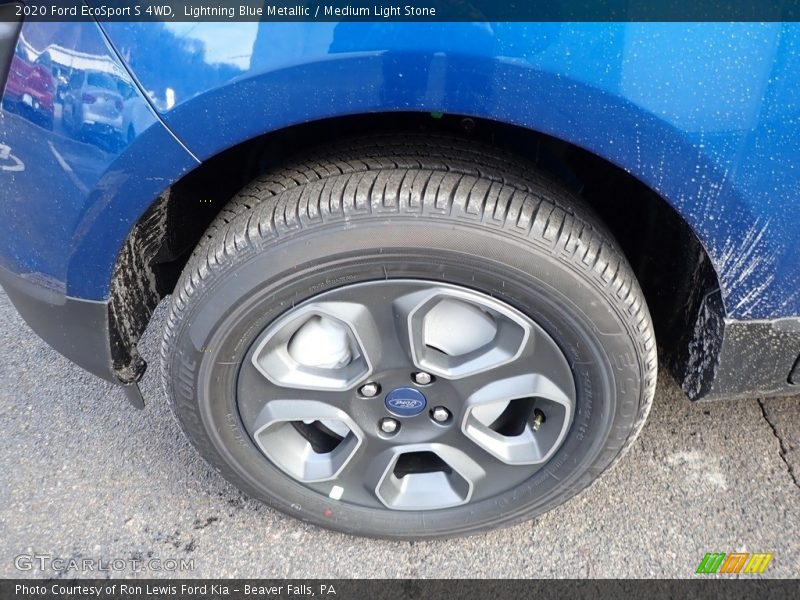 Lightning Blue Metallic / Medium Light Stone 2020 Ford EcoSport S 4WD