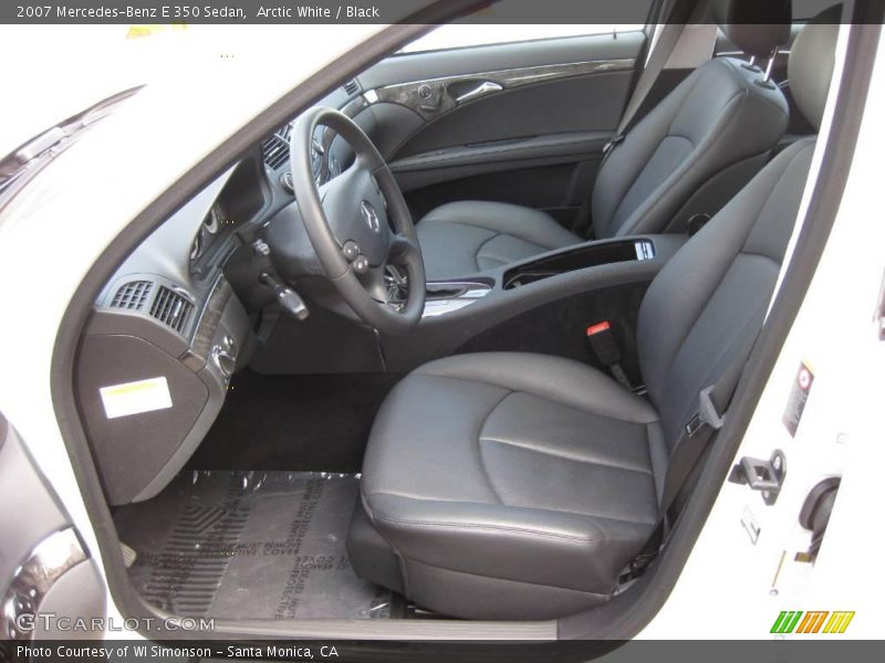 Arctic White / Black 2007 Mercedes-Benz E 350 Sedan