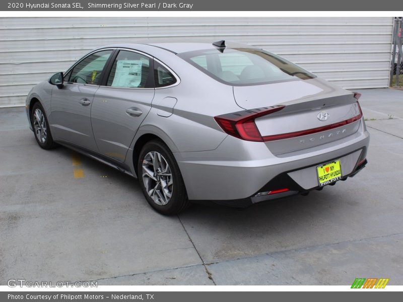 Shimmering Silver Pearl / Dark Gray 2020 Hyundai Sonata SEL