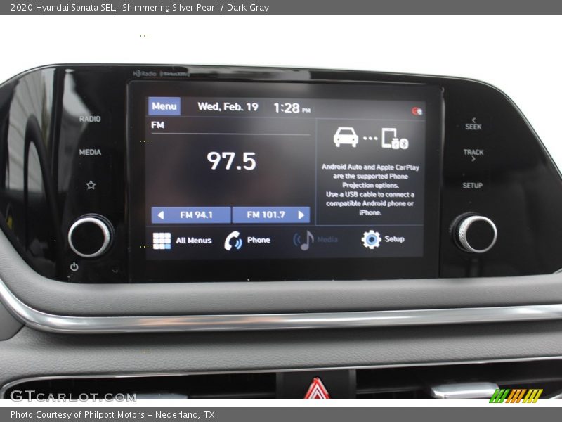 Shimmering Silver Pearl / Dark Gray 2020 Hyundai Sonata SEL