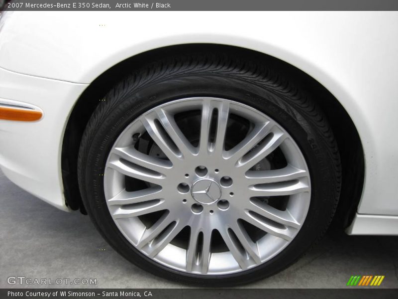 Arctic White / Black 2007 Mercedes-Benz E 350 Sedan