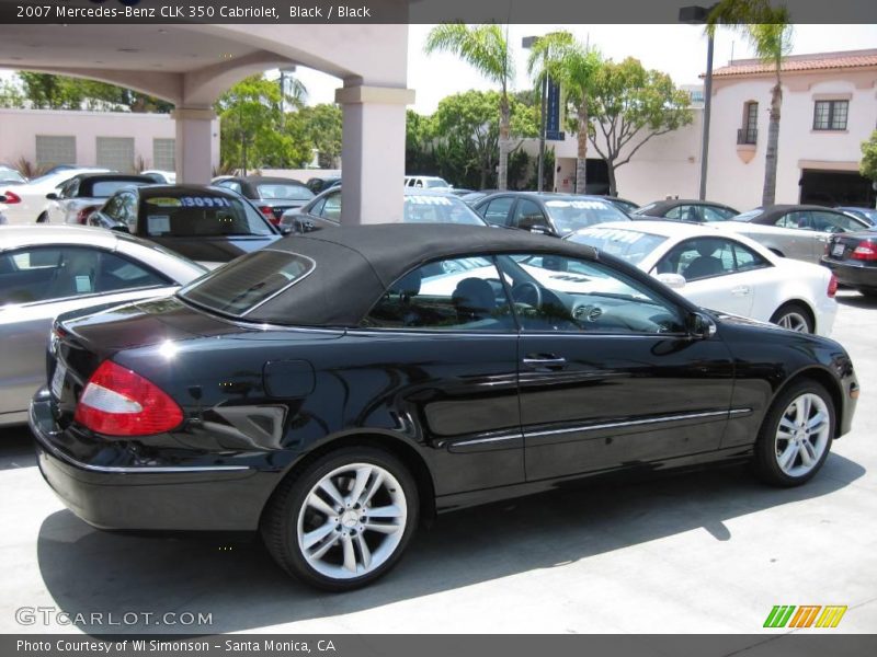 Black / Black 2007 Mercedes-Benz CLK 350 Cabriolet