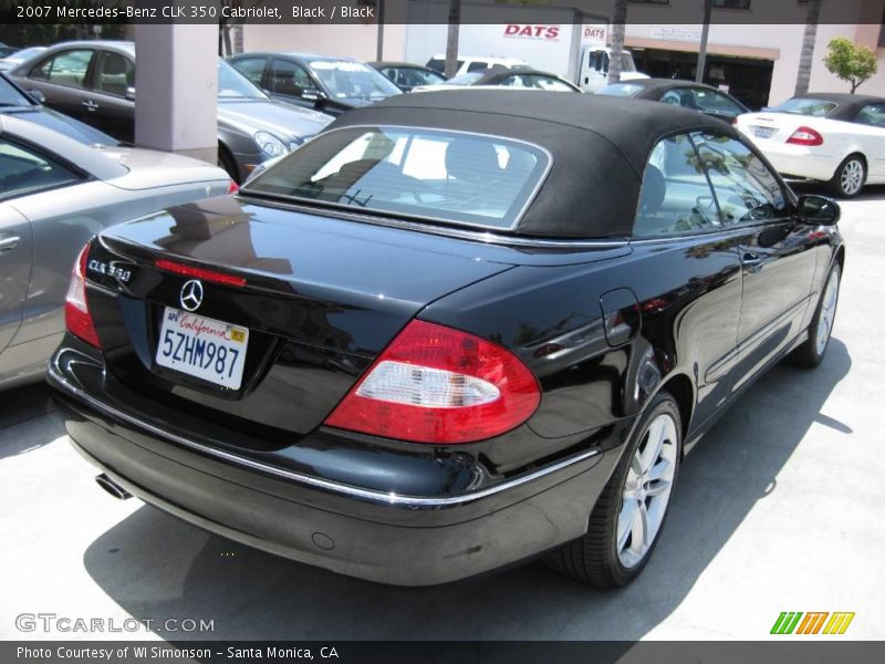 Black / Black 2007 Mercedes-Benz CLK 350 Cabriolet