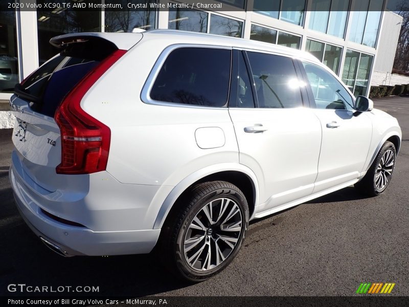 Crystal White Metallic / Charcoal 2020 Volvo XC90 T6 AWD Momentum