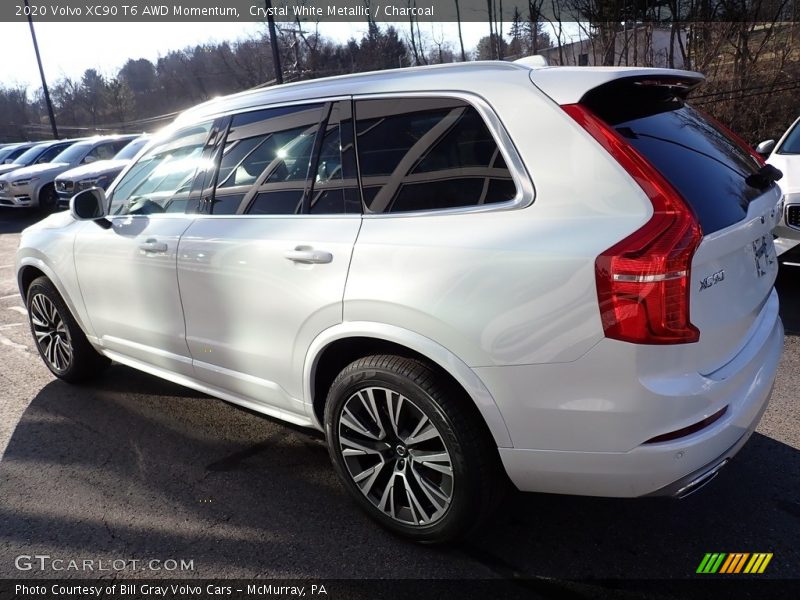 Crystal White Metallic / Charcoal 2020 Volvo XC90 T6 AWD Momentum