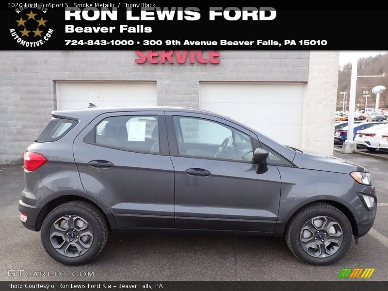 Smoke Metallic / Ebony Black 2020 Ford EcoSport S