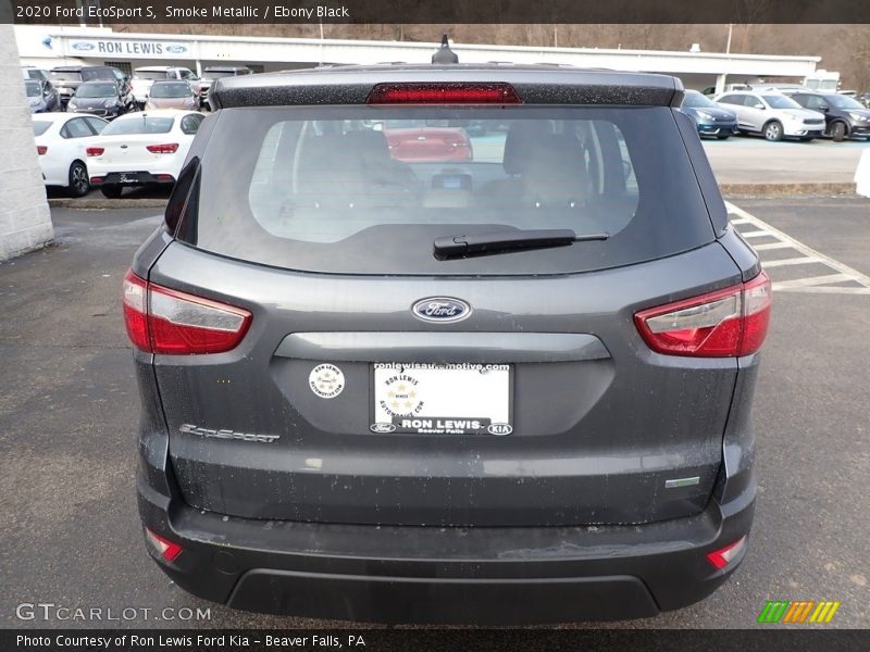 Smoke Metallic / Ebony Black 2020 Ford EcoSport S