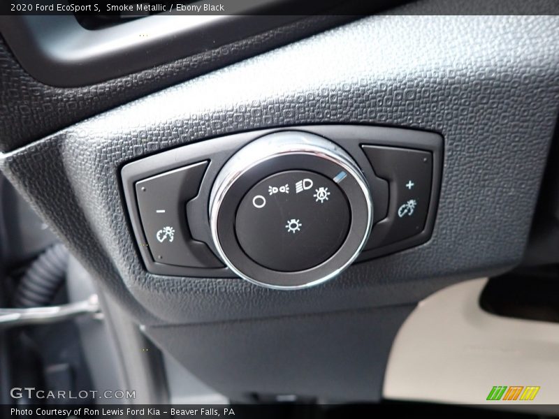 Smoke Metallic / Ebony Black 2020 Ford EcoSport S
