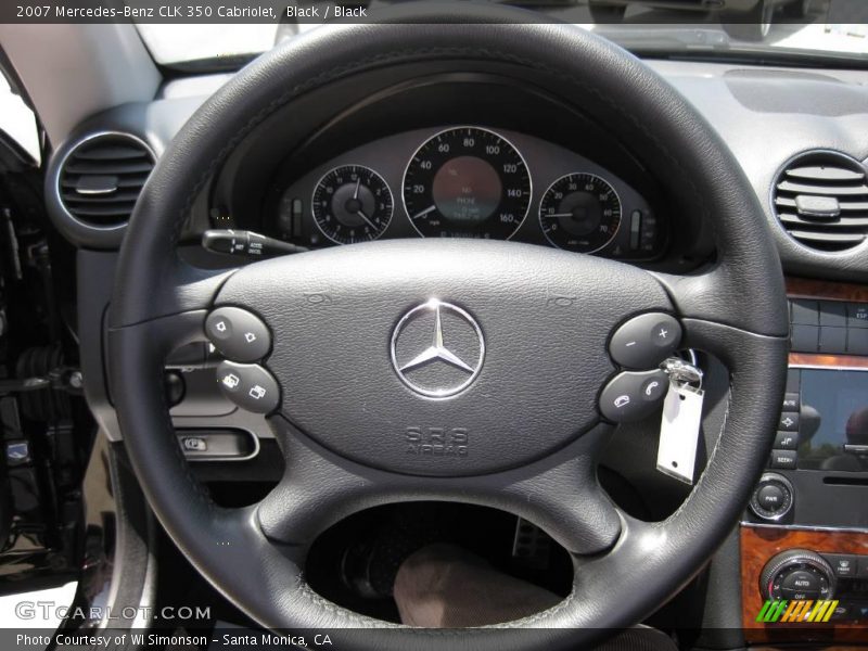 Black / Black 2007 Mercedes-Benz CLK 350 Cabriolet