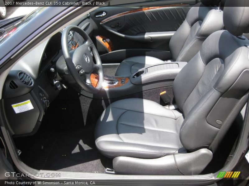 Black / Black 2007 Mercedes-Benz CLK 350 Cabriolet