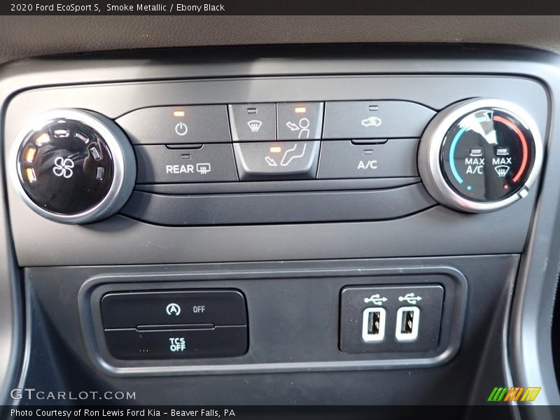 Smoke Metallic / Ebony Black 2020 Ford EcoSport S
