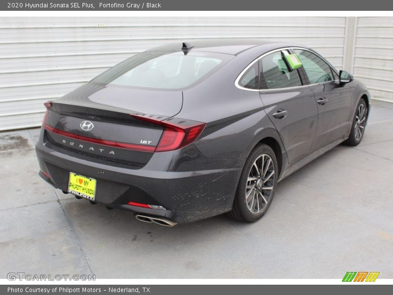 Portofino Gray / Black 2020 Hyundai Sonata SEL Plus