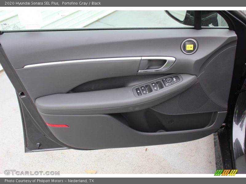 Portofino Gray / Black 2020 Hyundai Sonata SEL Plus