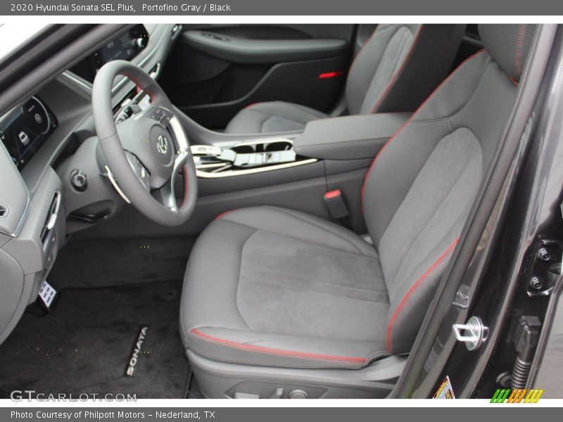 Portofino Gray / Black 2020 Hyundai Sonata SEL Plus