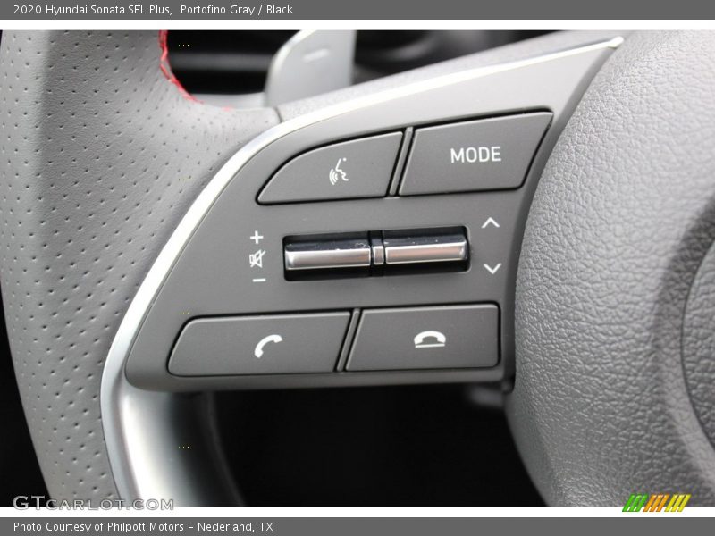 Portofino Gray / Black 2020 Hyundai Sonata SEL Plus
