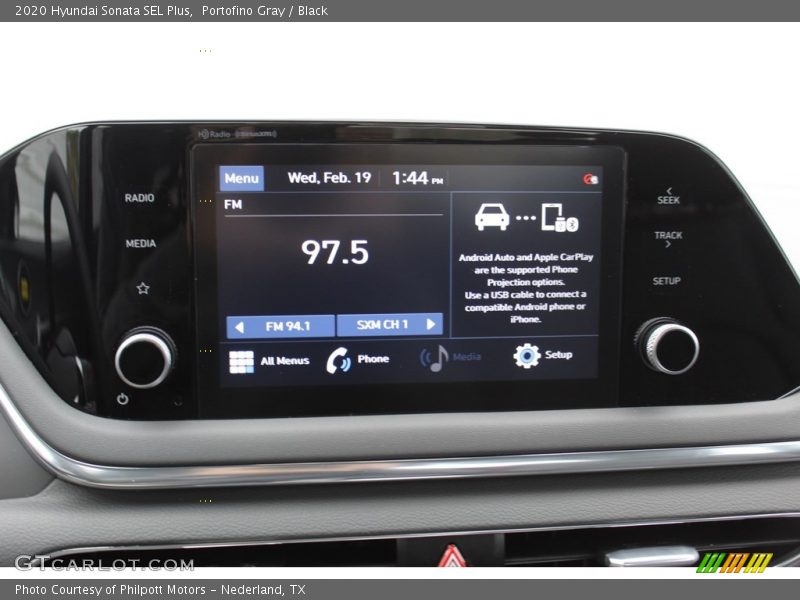 Portofino Gray / Black 2020 Hyundai Sonata SEL Plus