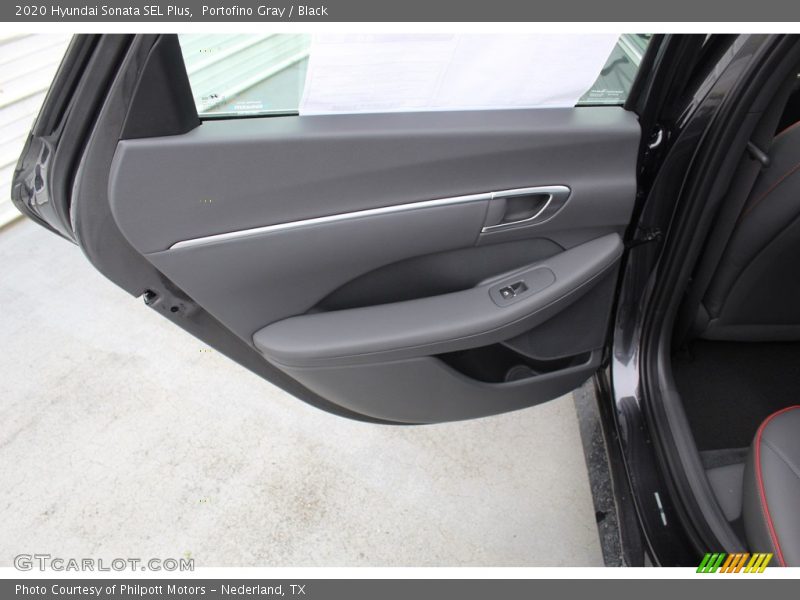 Portofino Gray / Black 2020 Hyundai Sonata SEL Plus