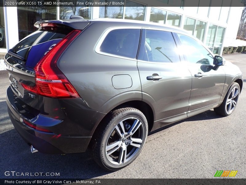 Pine Grey Metallic / Blonde 2020 Volvo XC60 T5 AWD Momentum