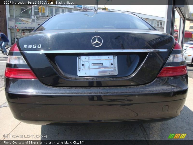 Black / Black 2007 Mercedes-Benz S 550 Sedan