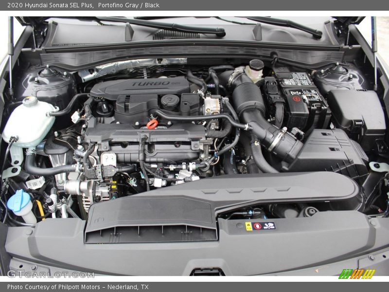 Portofino Gray / Black 2020 Hyundai Sonata SEL Plus