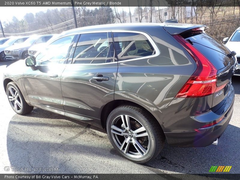 Pine Grey Metallic / Blonde 2020 Volvo XC60 T5 AWD Momentum