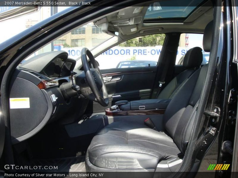 Black / Black 2007 Mercedes-Benz S 550 Sedan