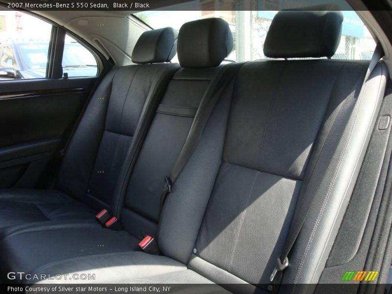 Black / Black 2007 Mercedes-Benz S 550 Sedan