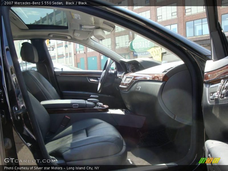 Black / Black 2007 Mercedes-Benz S 550 Sedan