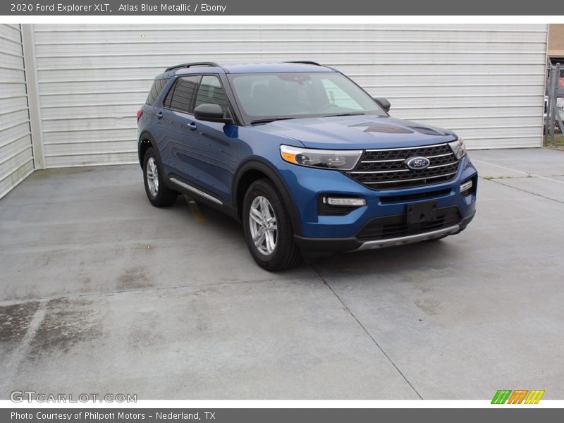 Atlas Blue Metallic / Ebony 2020 Ford Explorer XLT