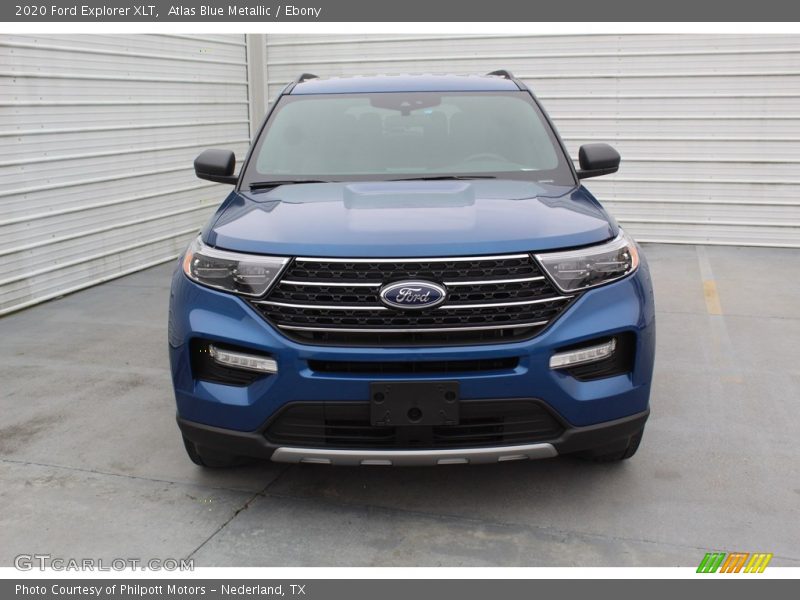 Atlas Blue Metallic / Ebony 2020 Ford Explorer XLT