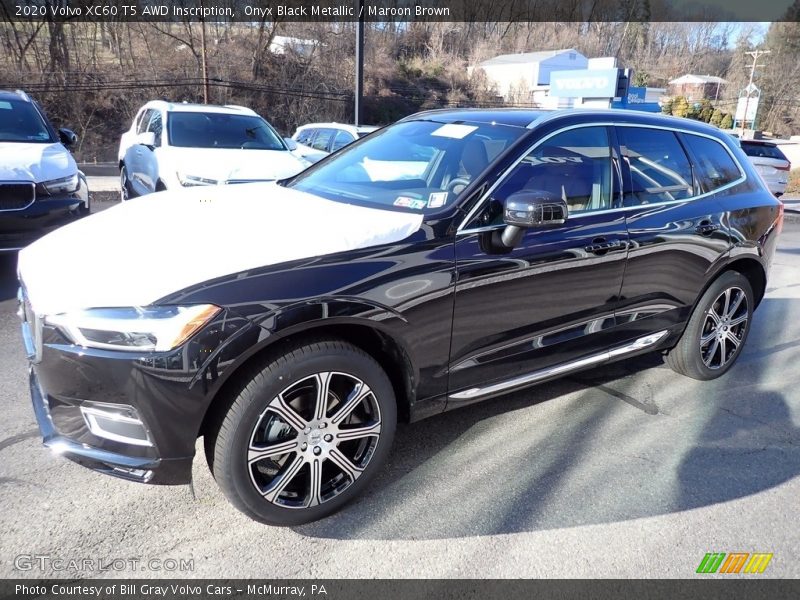 Onyx Black Metallic / Maroon Brown 2020 Volvo XC60 T5 AWD Inscription