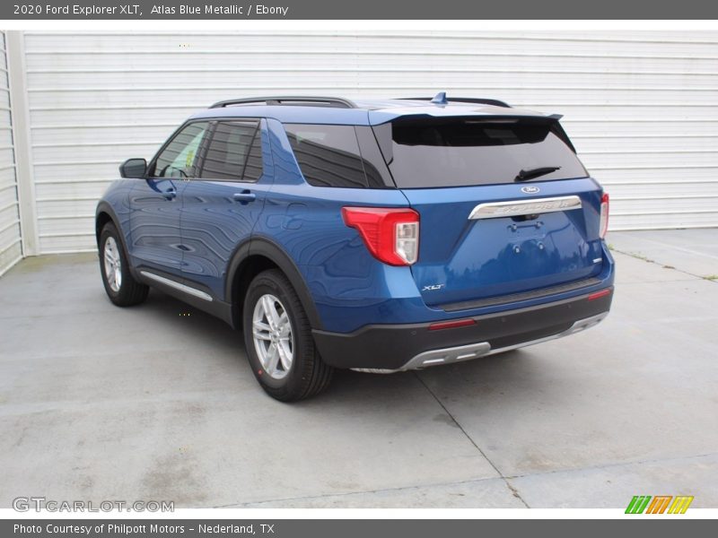 Atlas Blue Metallic / Ebony 2020 Ford Explorer XLT