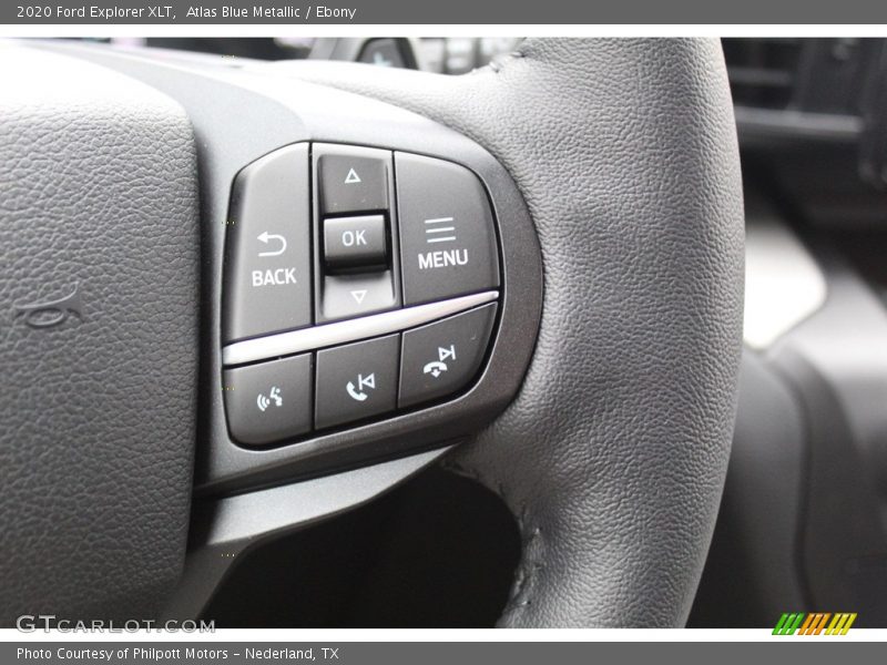 Atlas Blue Metallic / Ebony 2020 Ford Explorer XLT