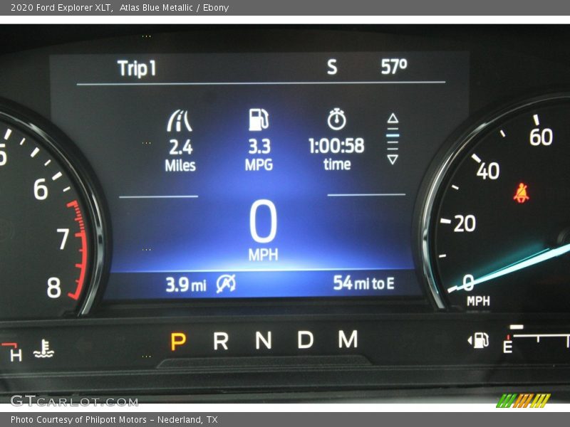 Atlas Blue Metallic / Ebony 2020 Ford Explorer XLT