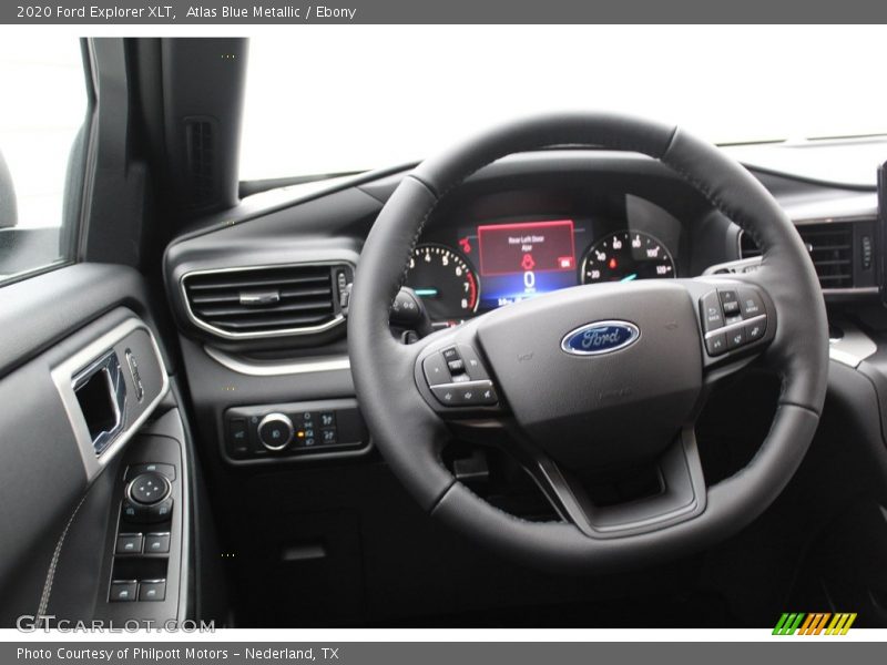 Atlas Blue Metallic / Ebony 2020 Ford Explorer XLT