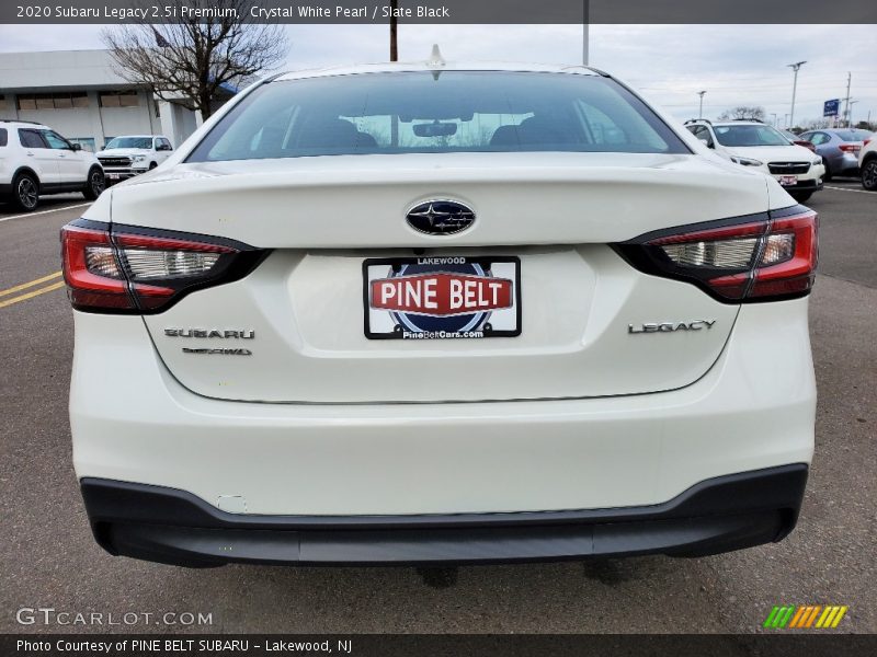 Crystal White Pearl / Slate Black 2020 Subaru Legacy 2.5i Premium