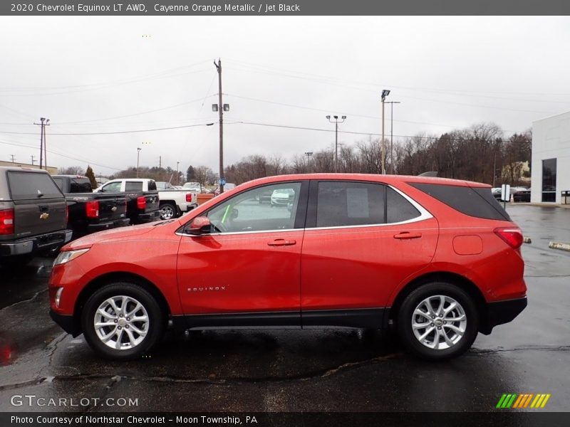 Cayenne Orange Metallic / Jet Black 2020 Chevrolet Equinox LT AWD