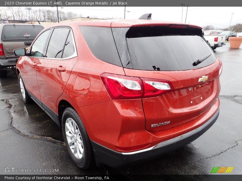 Cayenne Orange Metallic / Jet Black 2020 Chevrolet Equinox LT AWD