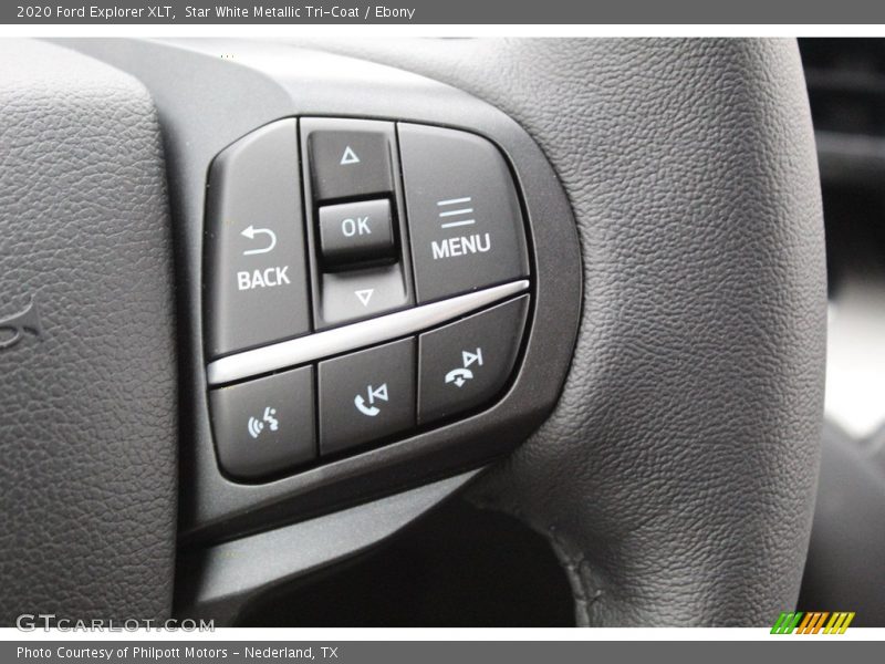 Star White Metallic Tri-Coat / Ebony 2020 Ford Explorer XLT