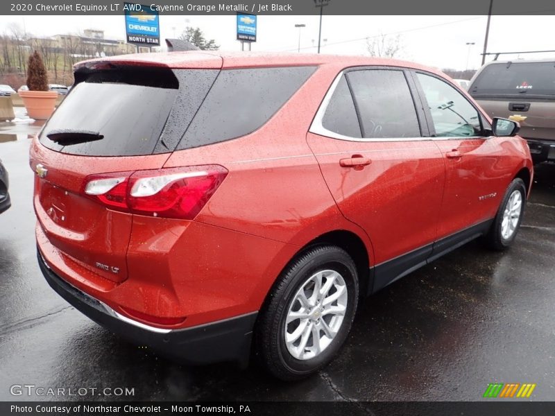 Cayenne Orange Metallic / Jet Black 2020 Chevrolet Equinox LT AWD