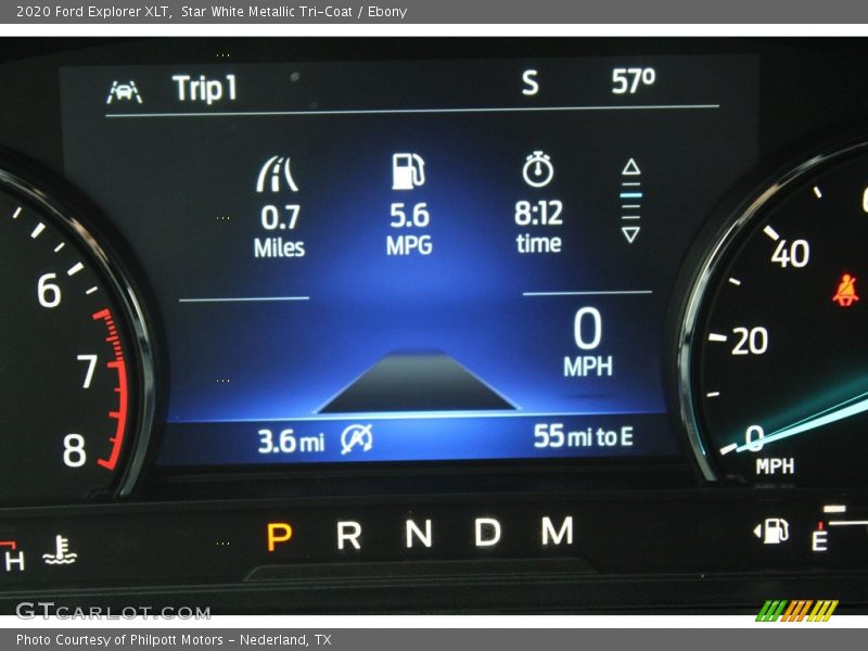 Star White Metallic Tri-Coat / Ebony 2020 Ford Explorer XLT