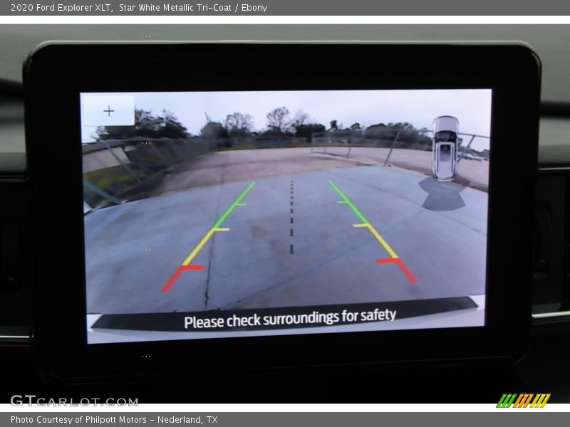 Star White Metallic Tri-Coat / Ebony 2020 Ford Explorer XLT