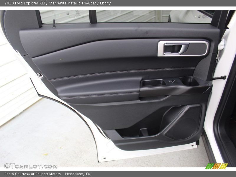 Star White Metallic Tri-Coat / Ebony 2020 Ford Explorer XLT