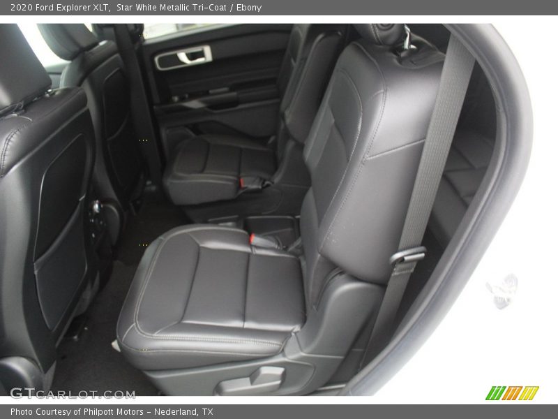 Star White Metallic Tri-Coat / Ebony 2020 Ford Explorer XLT