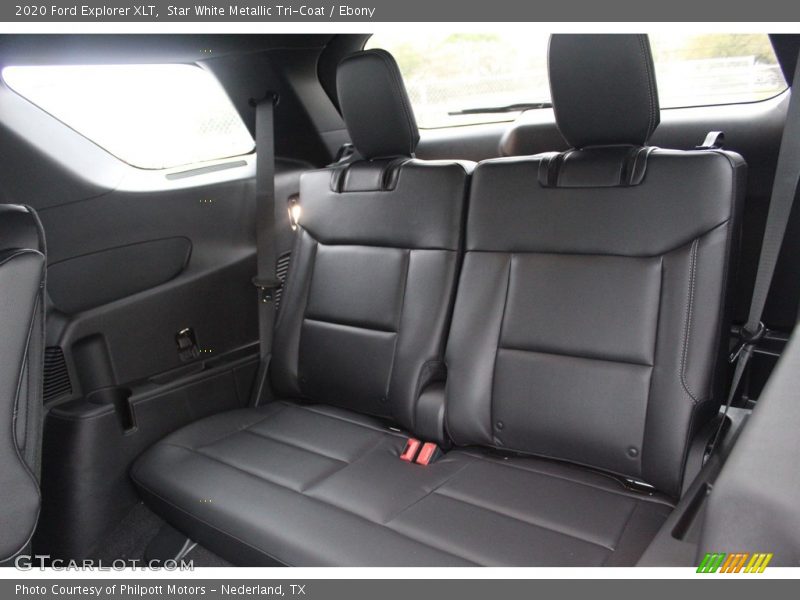 Star White Metallic Tri-Coat / Ebony 2020 Ford Explorer XLT