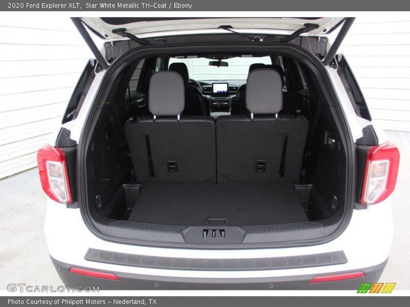 Star White Metallic Tri-Coat / Ebony 2020 Ford Explorer XLT